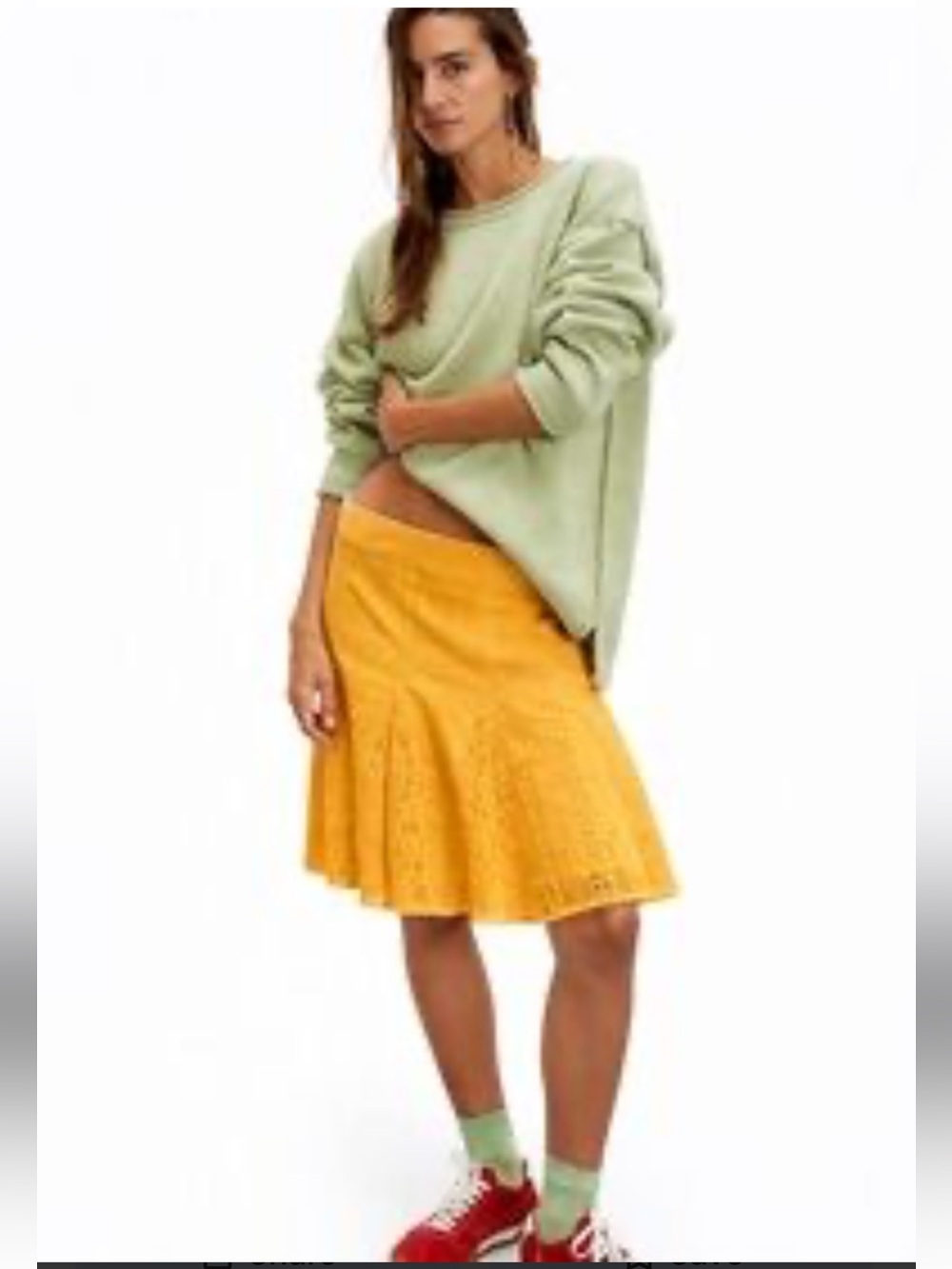 FREE PEOPLE Melody MIDI skirt size M NWT